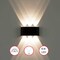 Quickway Imports Decorative Aluminum Wall Lamp for Indoors and Outdoors - 6W Cool White 4000K - Set of 4 QI004493.BK.6W.4 - alternate 1